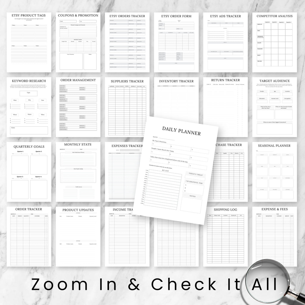Etsy Shop Planner Bundle