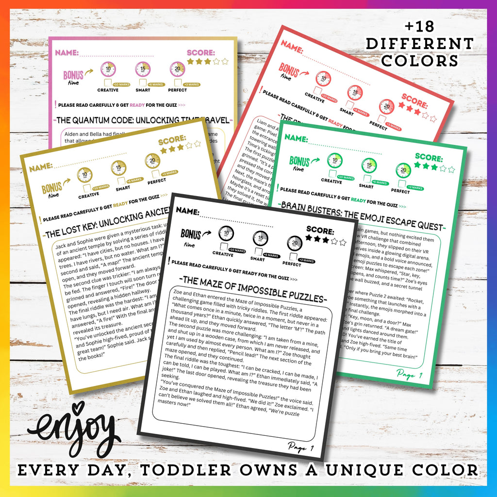 Brain Puzzel Reading Stories