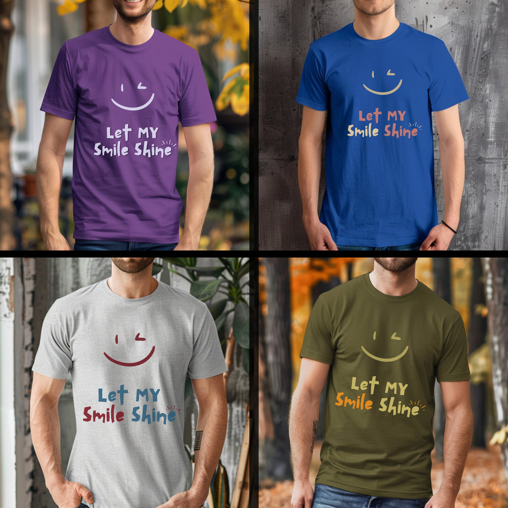 Let My Smile Shine - Positive Vibes Happiness Statement Artwork