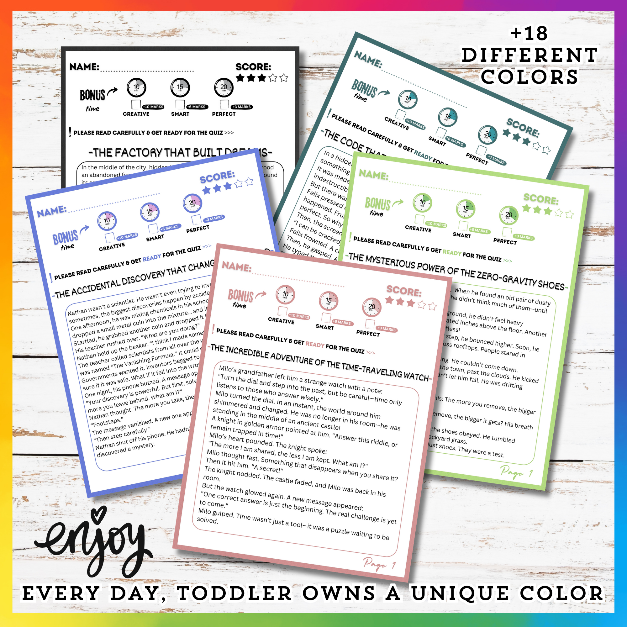 Inventions Reading Stories