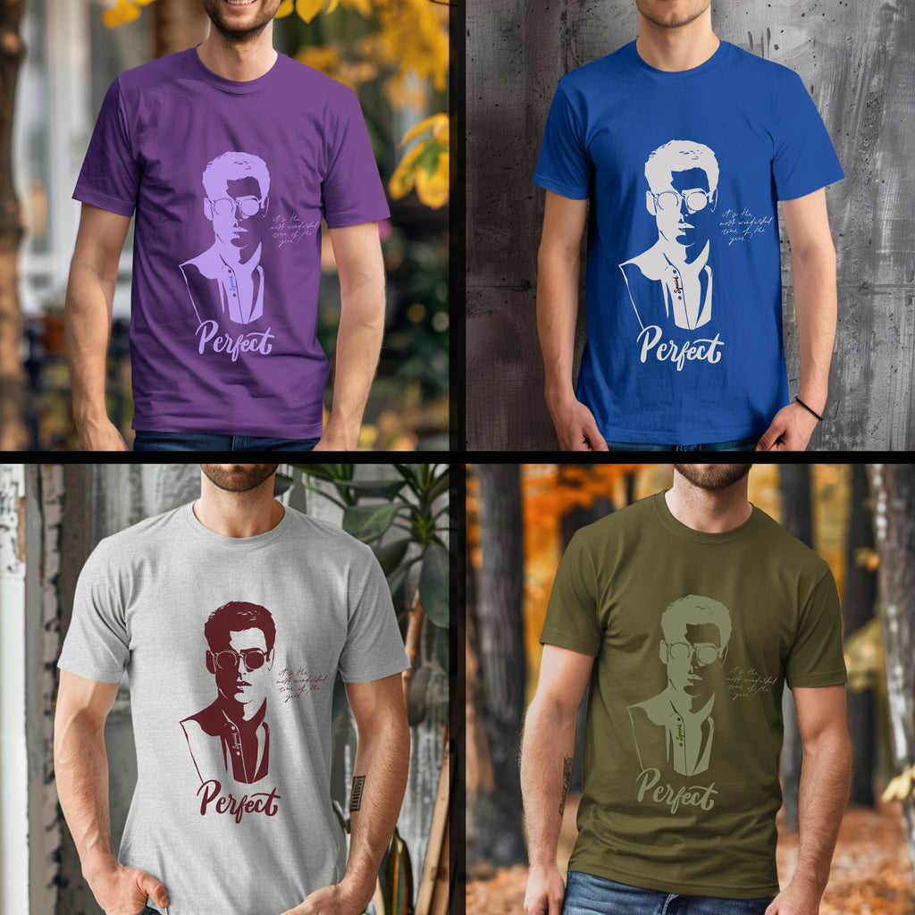 Perfect - Minimalist Portrait Sketch with Sunglasses Confidence Statement Artwork