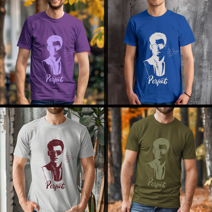 Perfect - Minimalist Portrait Sketch with Sunglasses Confidence Statement Artwork