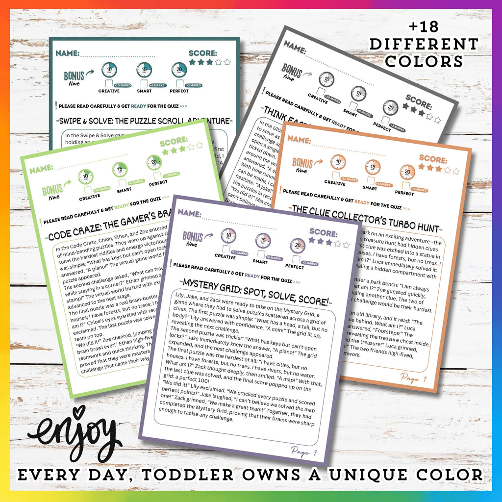 Puzzel Reading Stories