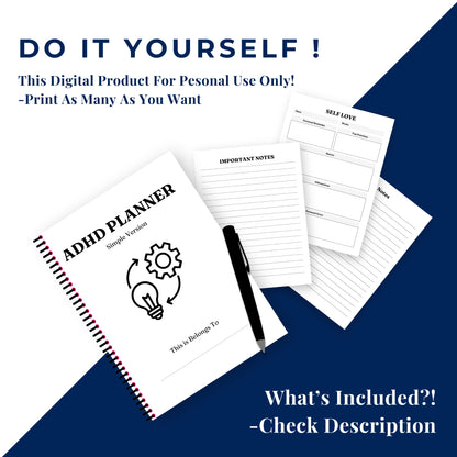 ADHD Personal Planner - Lite V.