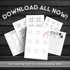 Printable Tic Tac Toe Forms x7