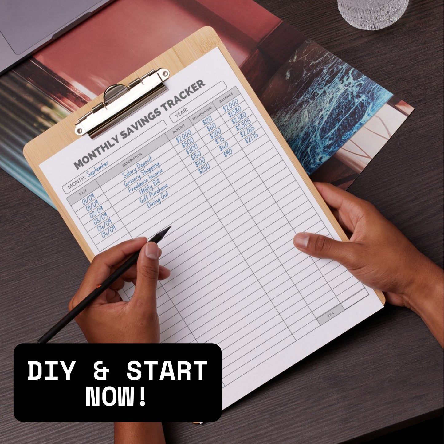 Monthly Saving Tracker