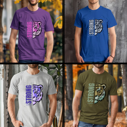 Strong Champion - Tiger Artistic Motivational Statement Artwork