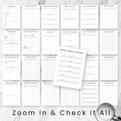 Online Shop Planner Bundle