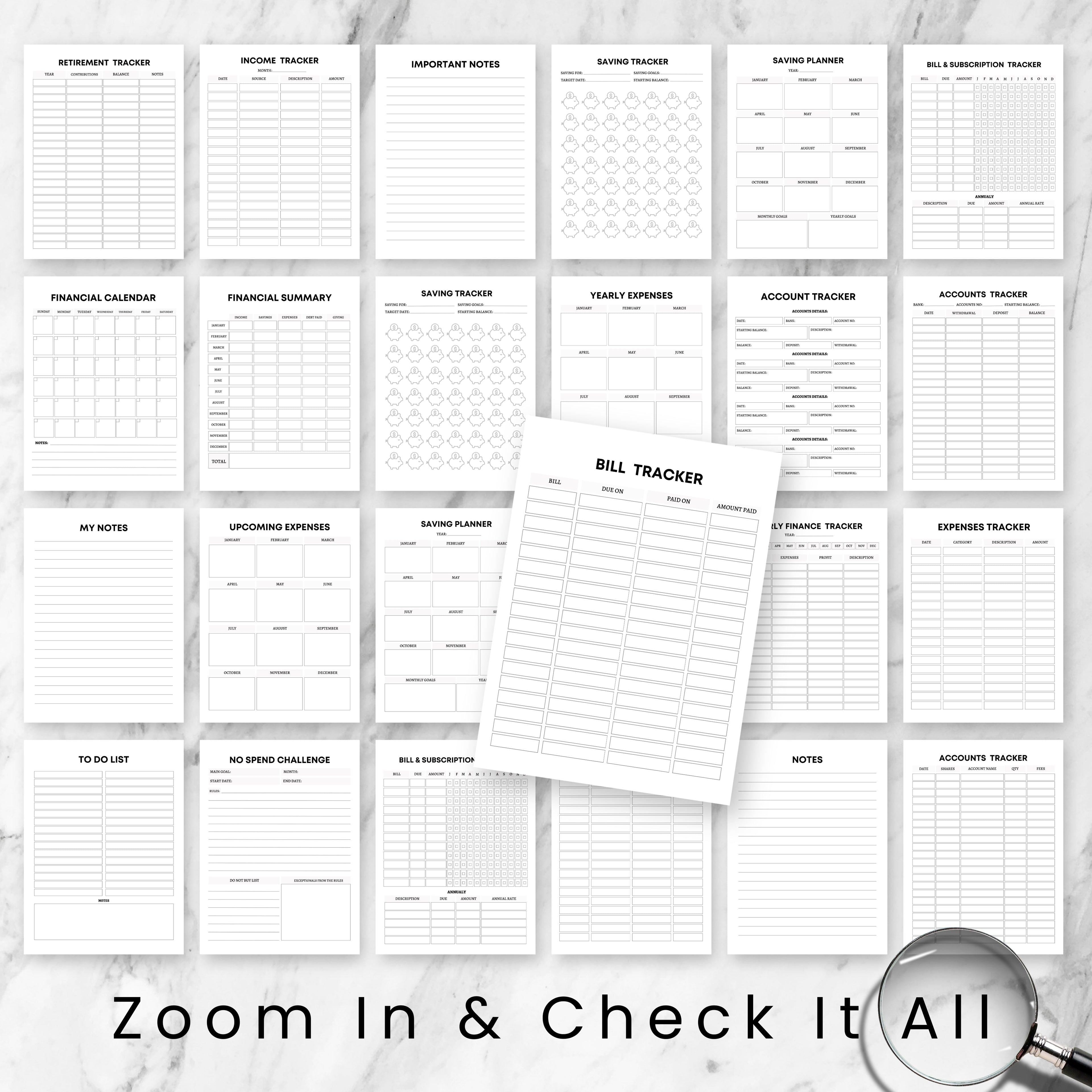 Personal Financial Tracker Collection