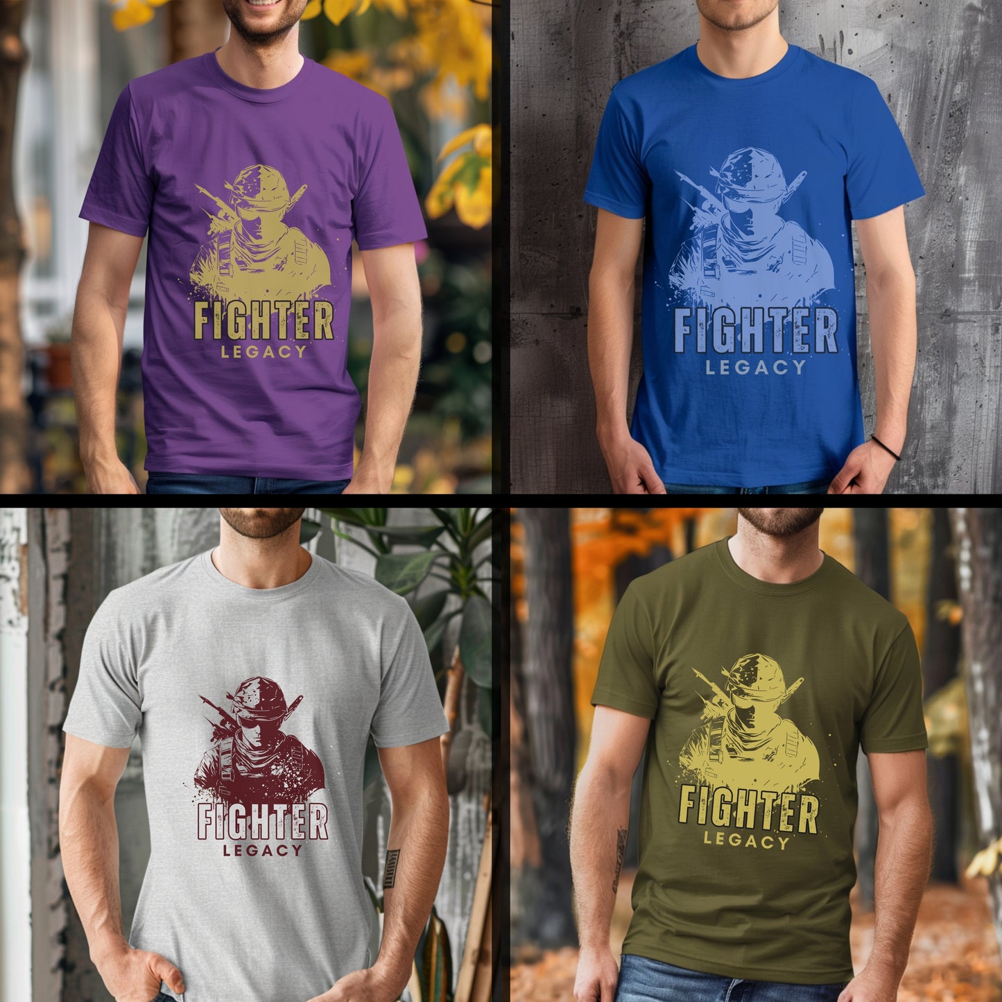 Fighter Legacy - Tactical Military Warrior Statement Artwork