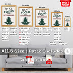 Stay Focused and Determined - Mindfulness Motivation Wall Art