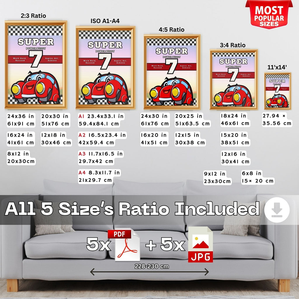 Super Power Buddy - Work Hard, Aspire, Act, Achieve Wall Art