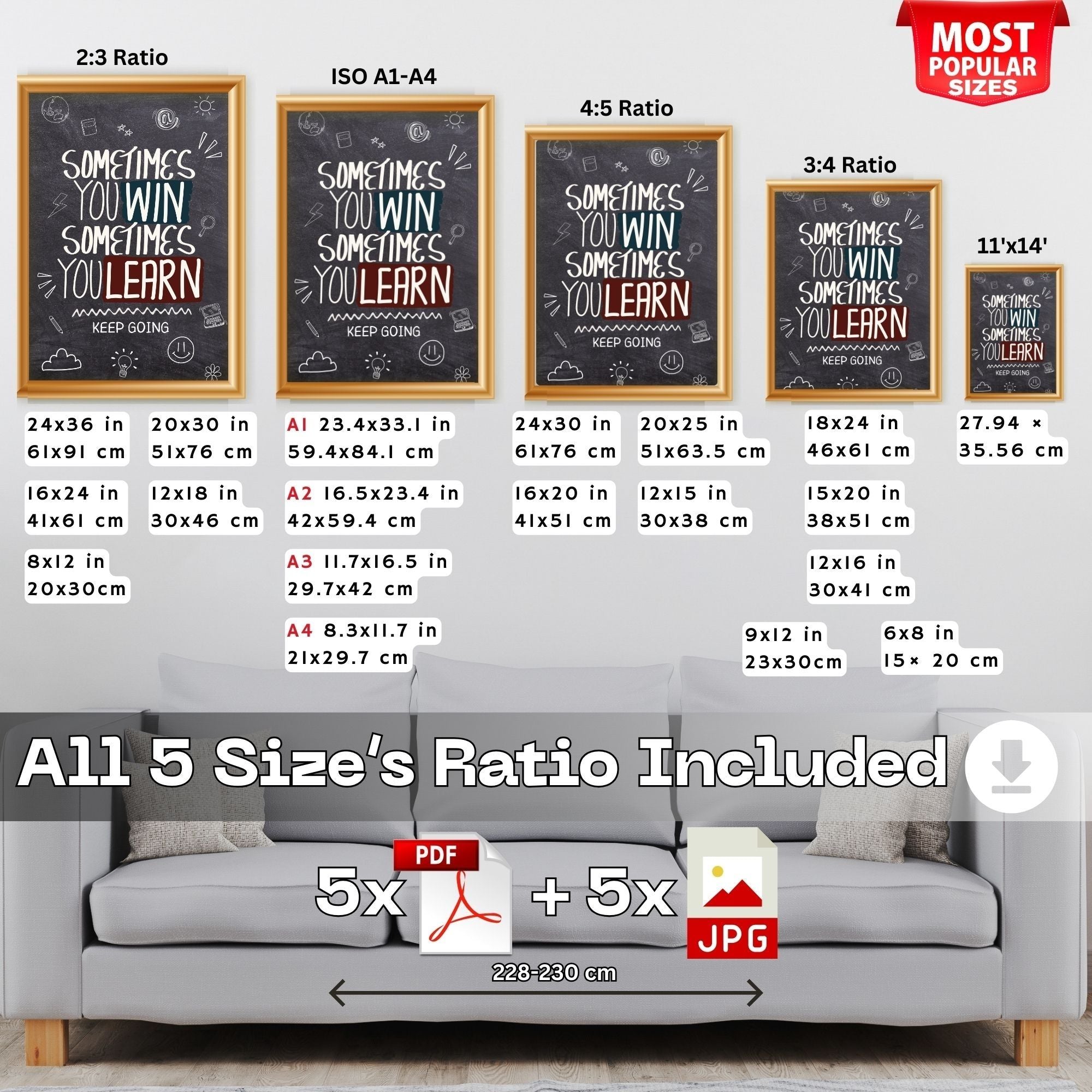 Sometimes You Win Sometimes You Learn - Keep Going Wall Art