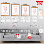 Graceful Power - Minimalist Bunny Winter Wall Art