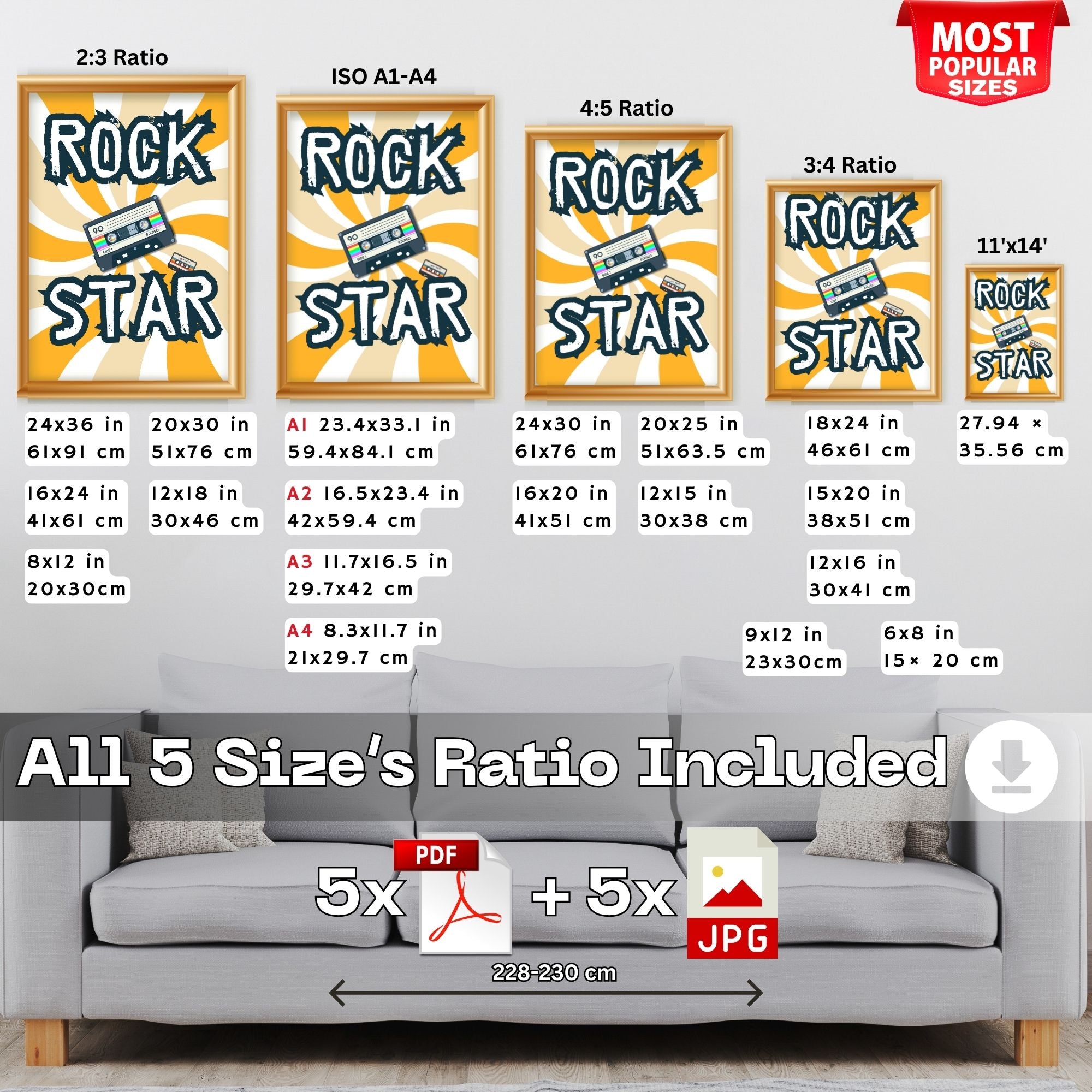 Rock Star Retro Wall Art