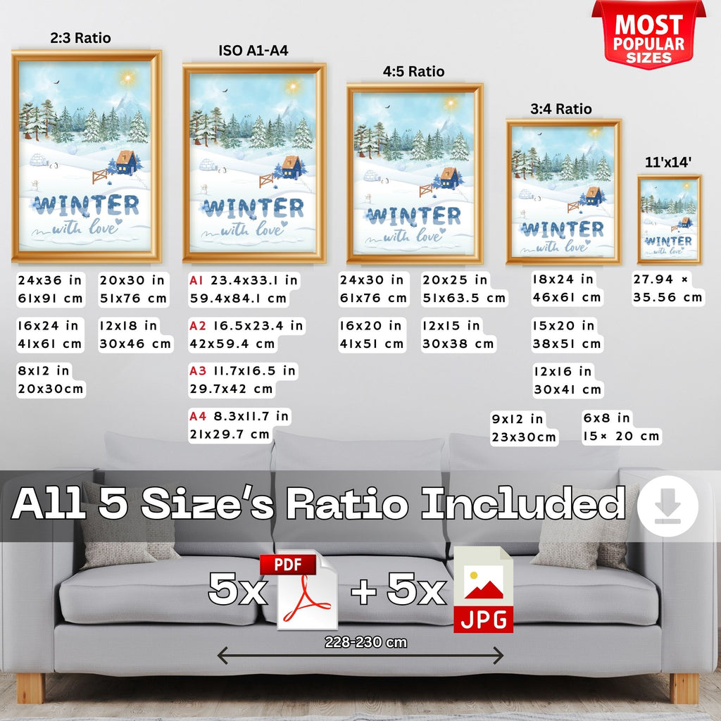 Winter With Love - Cozy Iced Time Landscape Wall Art