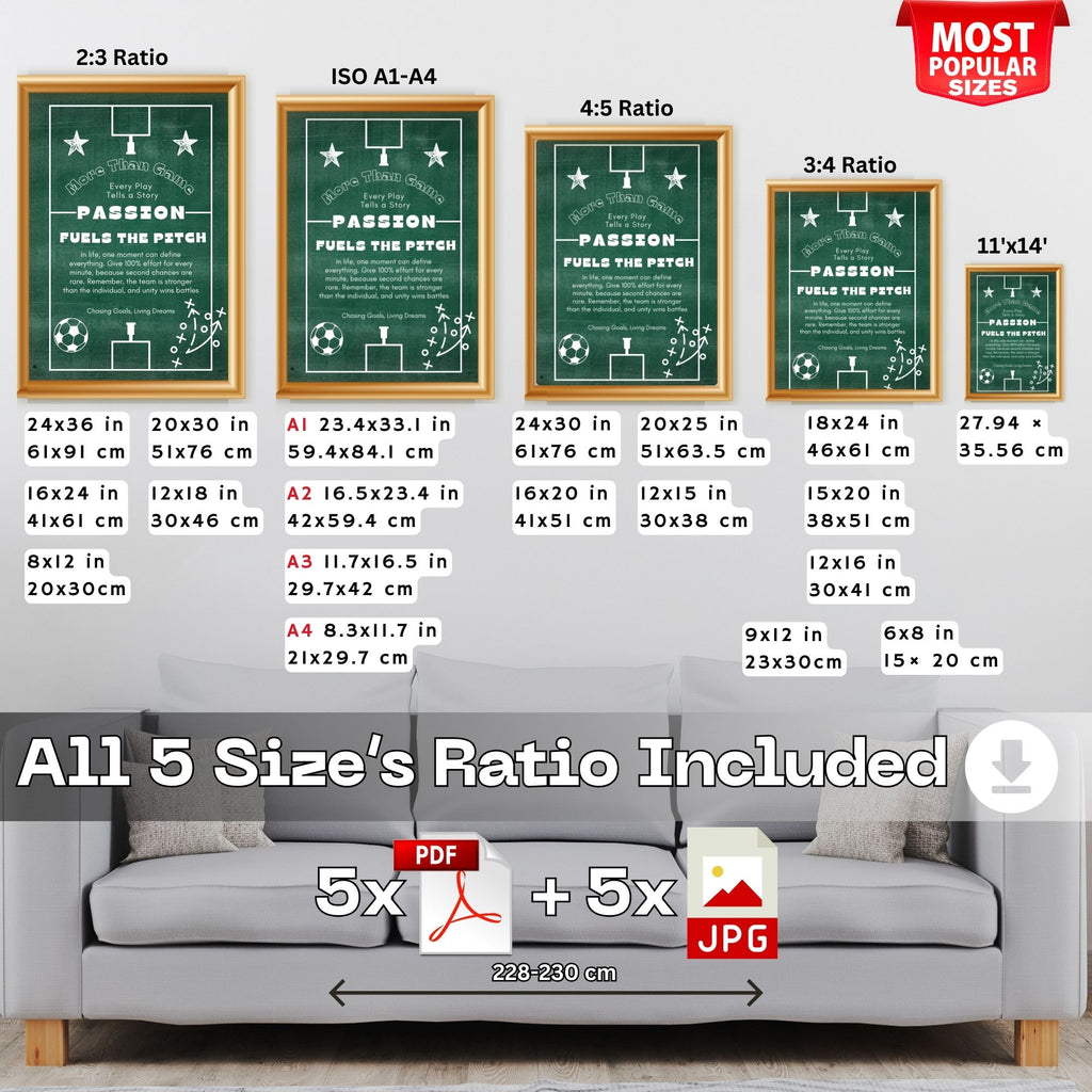 More Than Game - Passion Fuels The Pitch Soccer Wall Art