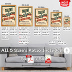 Talent Needs Effort - Unleash Your Potential Motivational Wall Art