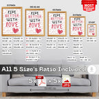 Life Better With Love - Romantic Typography Wall Art | Love Message Poster
