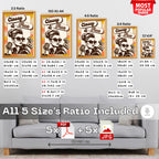 Classy & True - Retro Vintage Fashion Wall Art | 70s Style Woman Poster