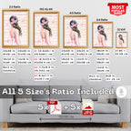 Graceful Elegance - Feminine Beauty & Flowers Wall Art