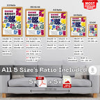 Shine Bright - Bold Floral Empowerment Wall Art