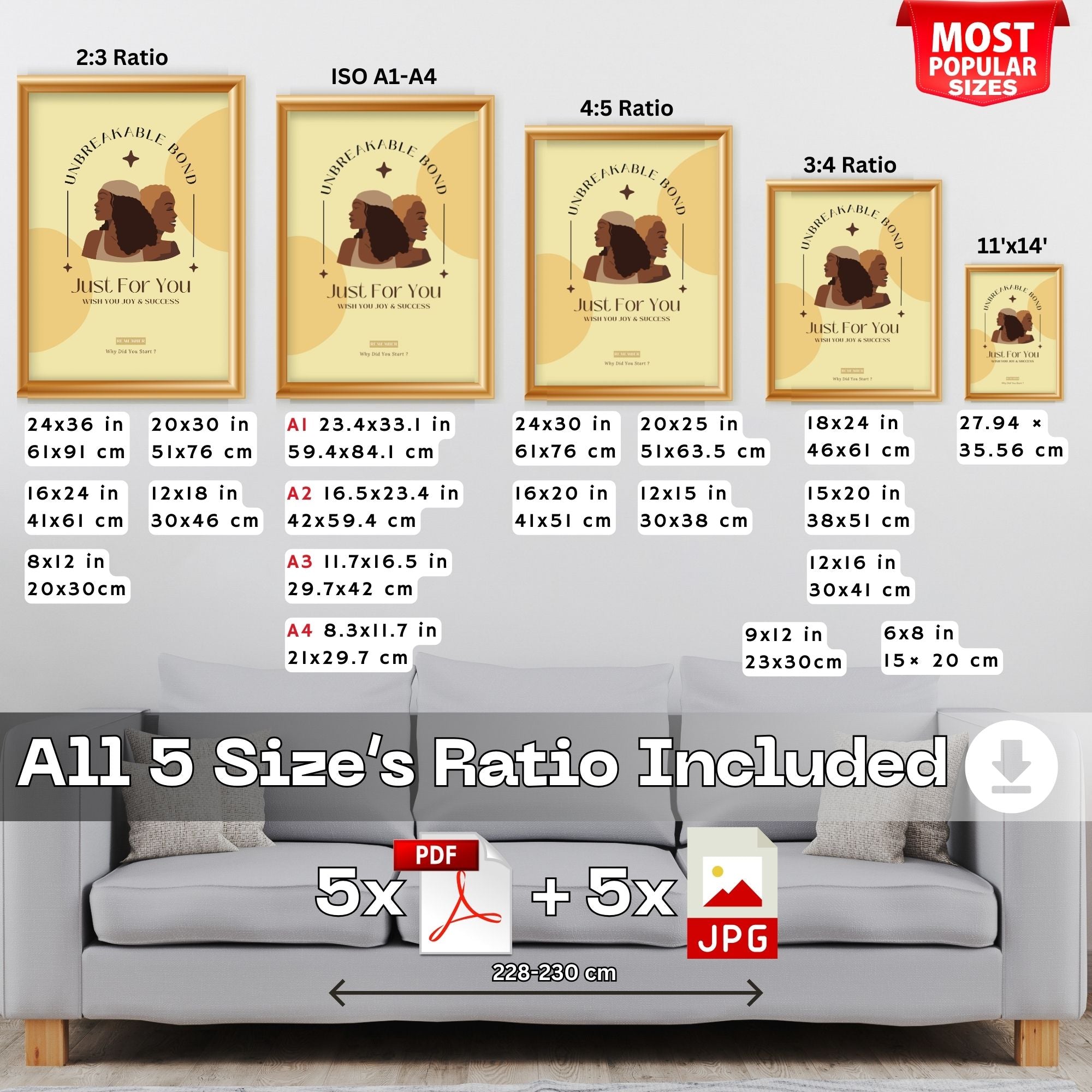 Unbreakable Bond - Sisterhood Empowerment Wall Art