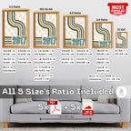 2017 Retro Wave Abstract Wall Art