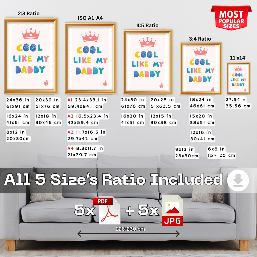 Cool Like My Daddy Wall Art