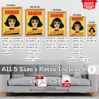 Danger: Safe Zone - Bold Confidence Wall Art