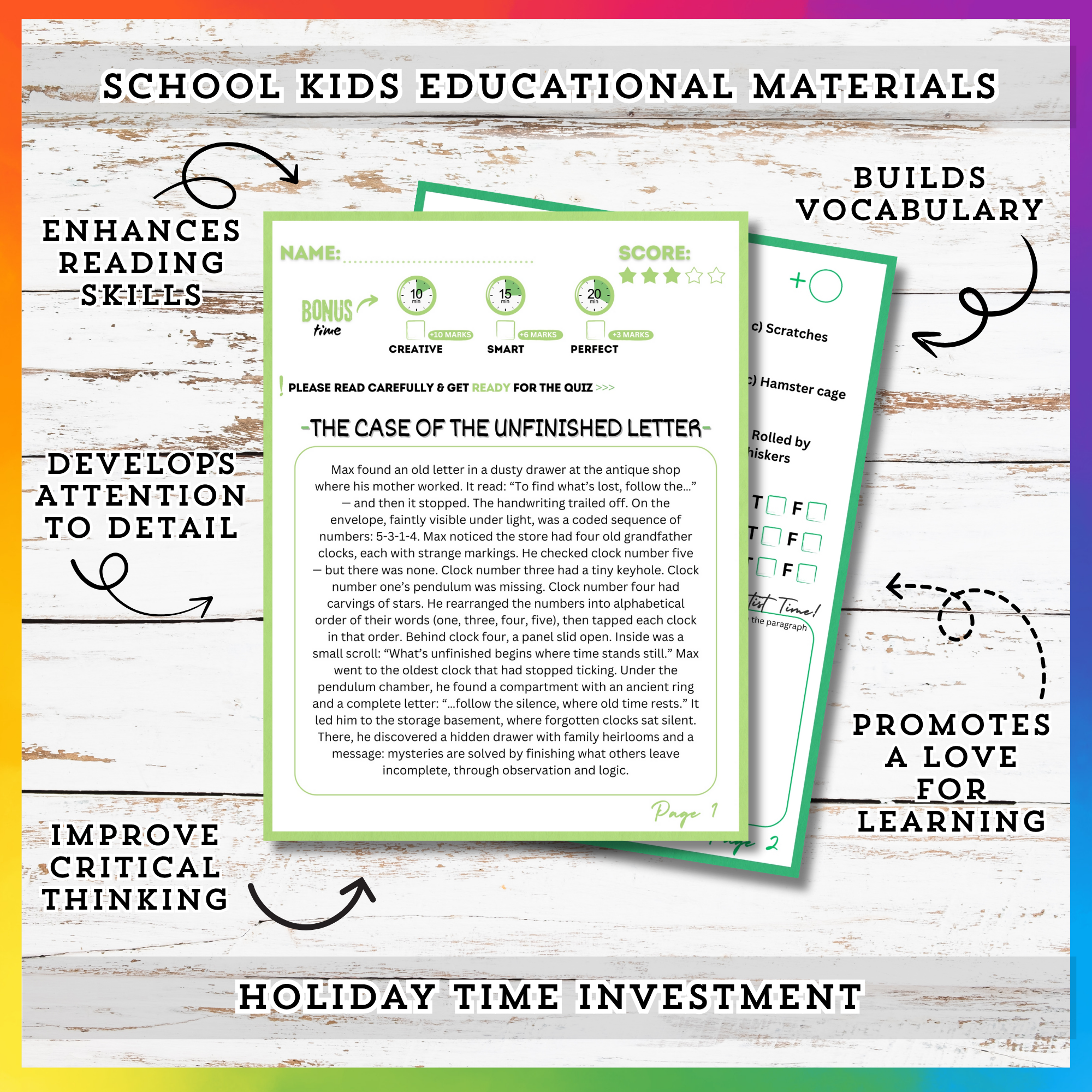 Mystery Reading Stories