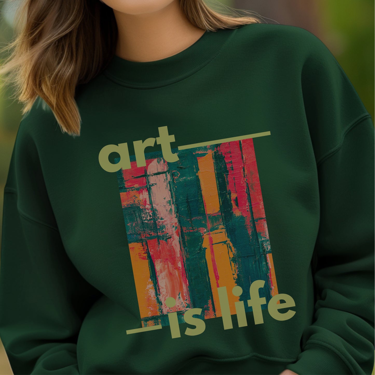 Art Is Life - Abstract Paint Contemporary Creative Expression Statement Artwork
