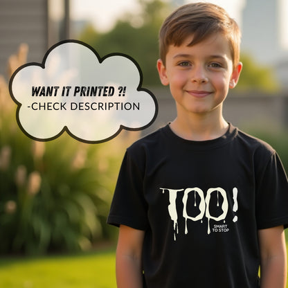 Too Smart To Stop - Horror Dripping Statement Artwork