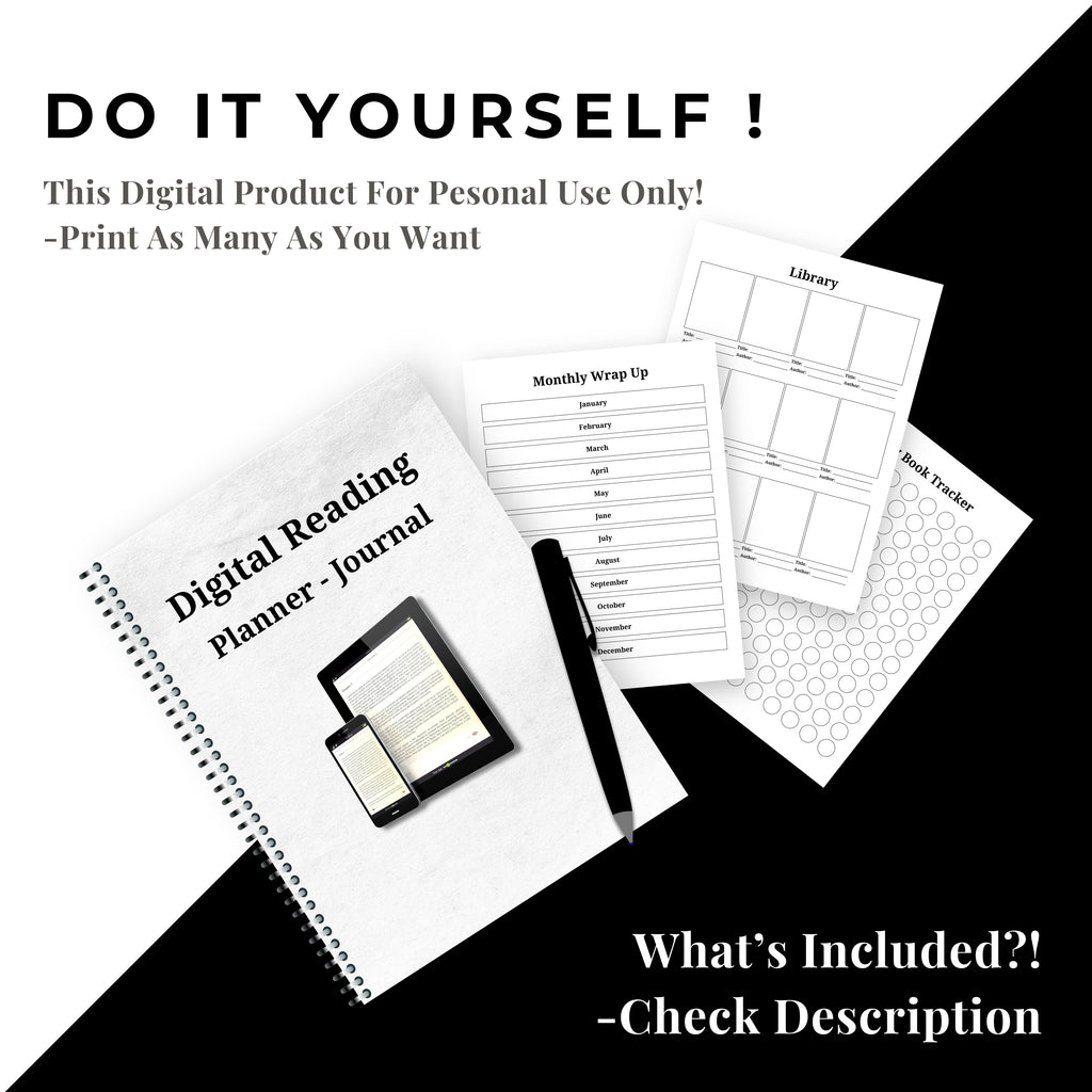 Digital Reading Planner & Journal