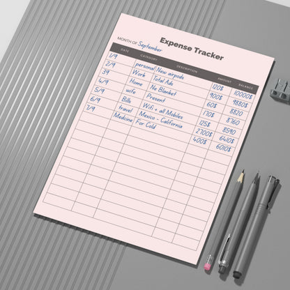 Expenses Tracker PDF