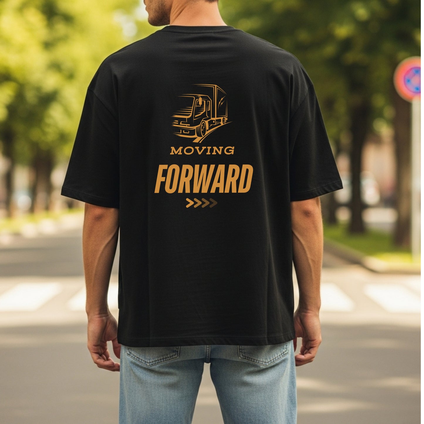 Moving Forward - Truck Driver Motivational Statement Art Work