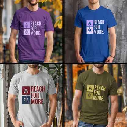 Reach For More - Fitness Barbell Ambition Statement Artwork