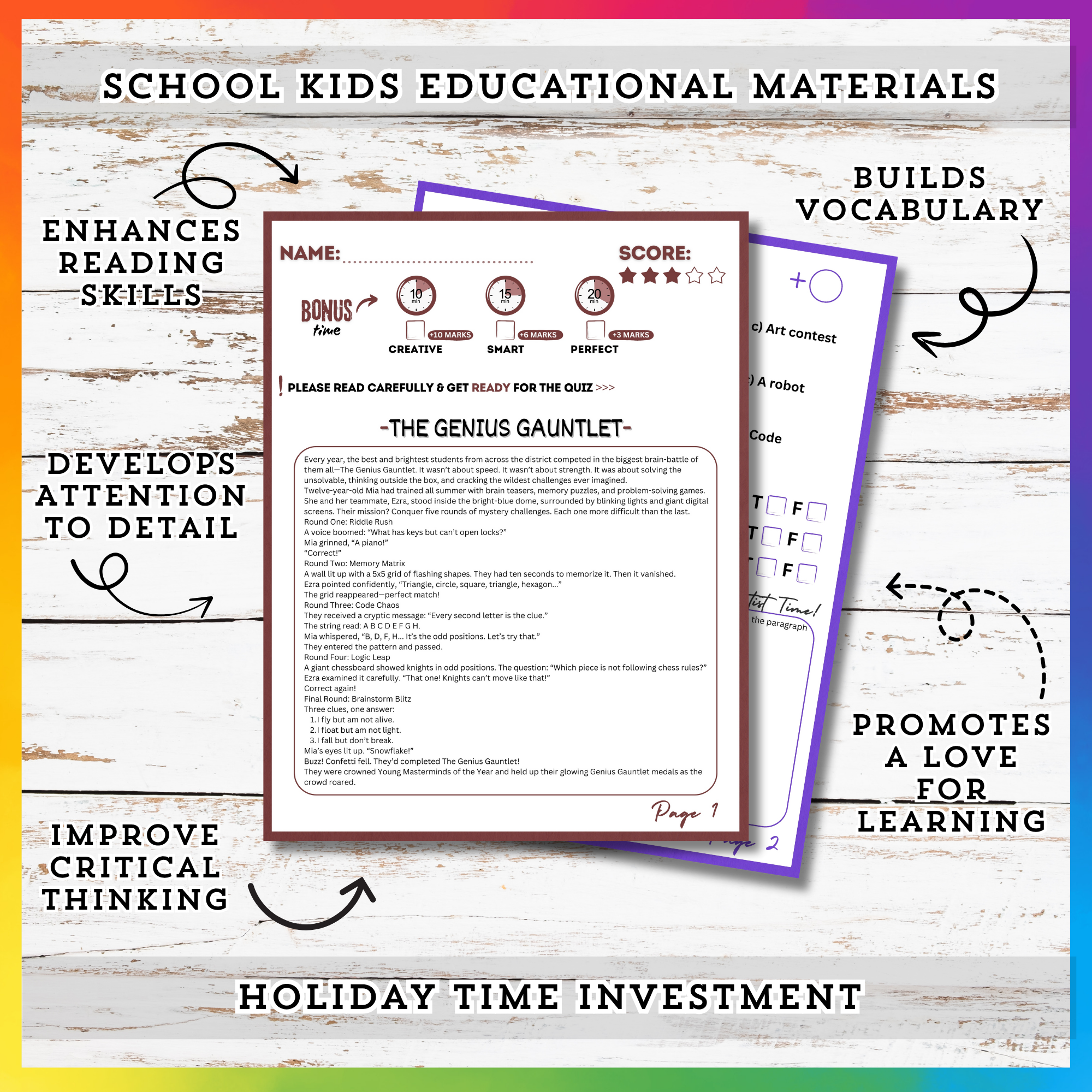 Challenges Reading Stories