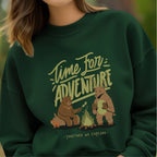Time For Adventure Together We Explore - Bear Camping Outdoors Nature Statement Artwork