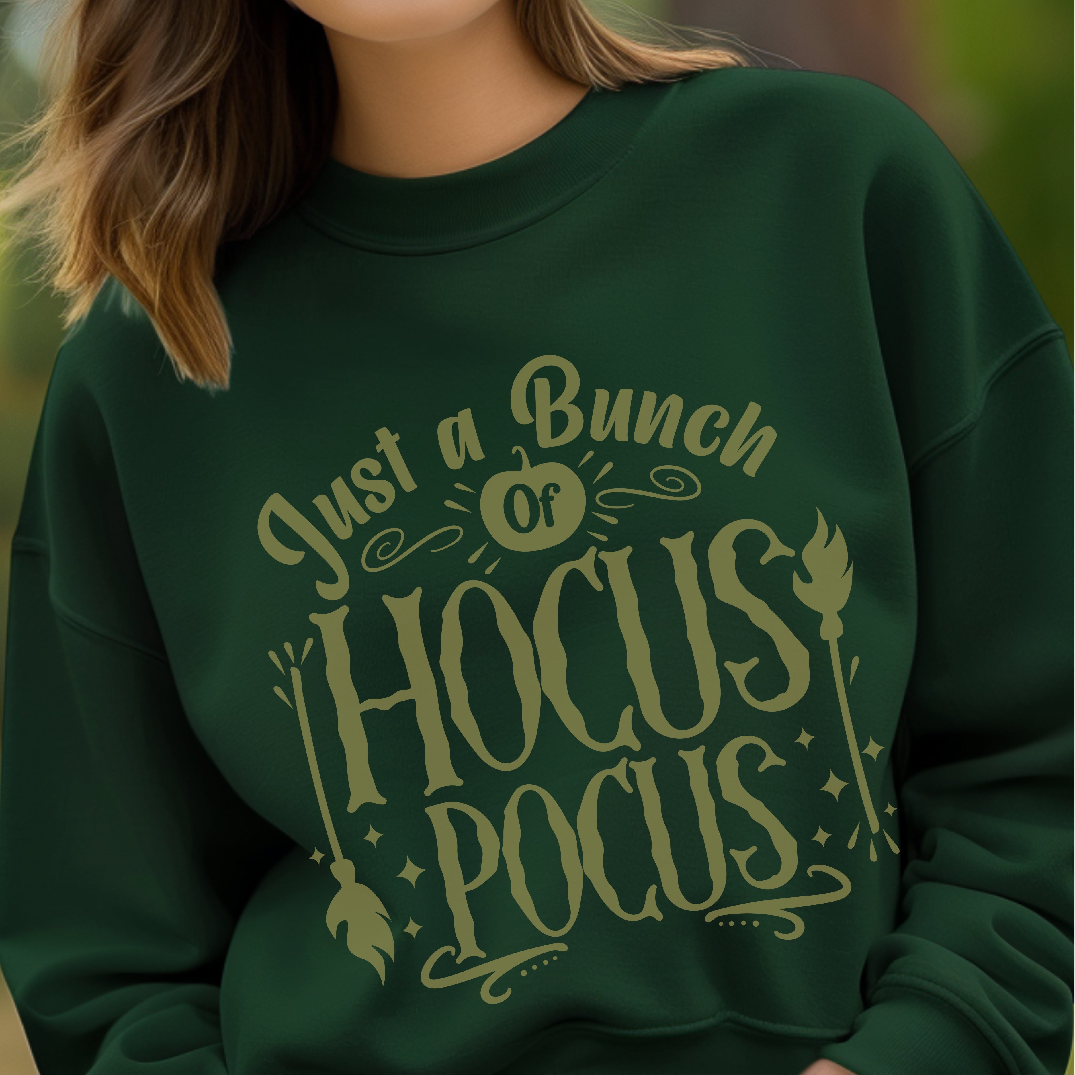 Just A Bunch Of Hocus Pocus - Witchy Halloween Magic Spell Statement Artwork