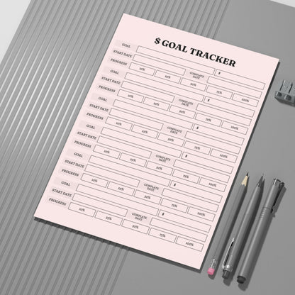 $ Goal Progress Tracker