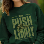 Push Own Limit - Urban Grunge Motivational Self-Challenge Empowerment Statement Artwork