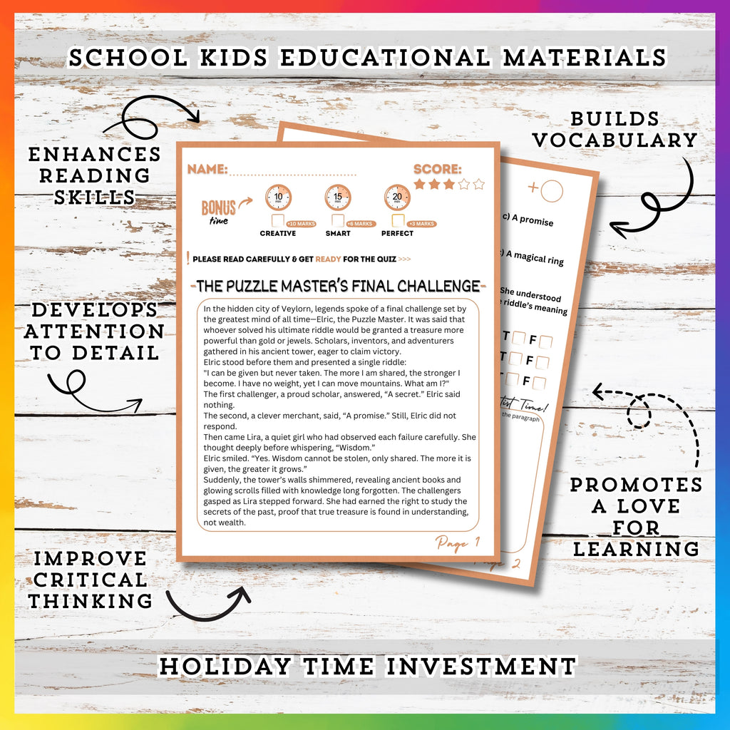 Riddles' Reading Stories