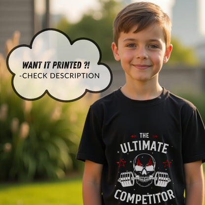 The Ultimate Competitor - Skull Barbell Fitness Champion Statement Artwork