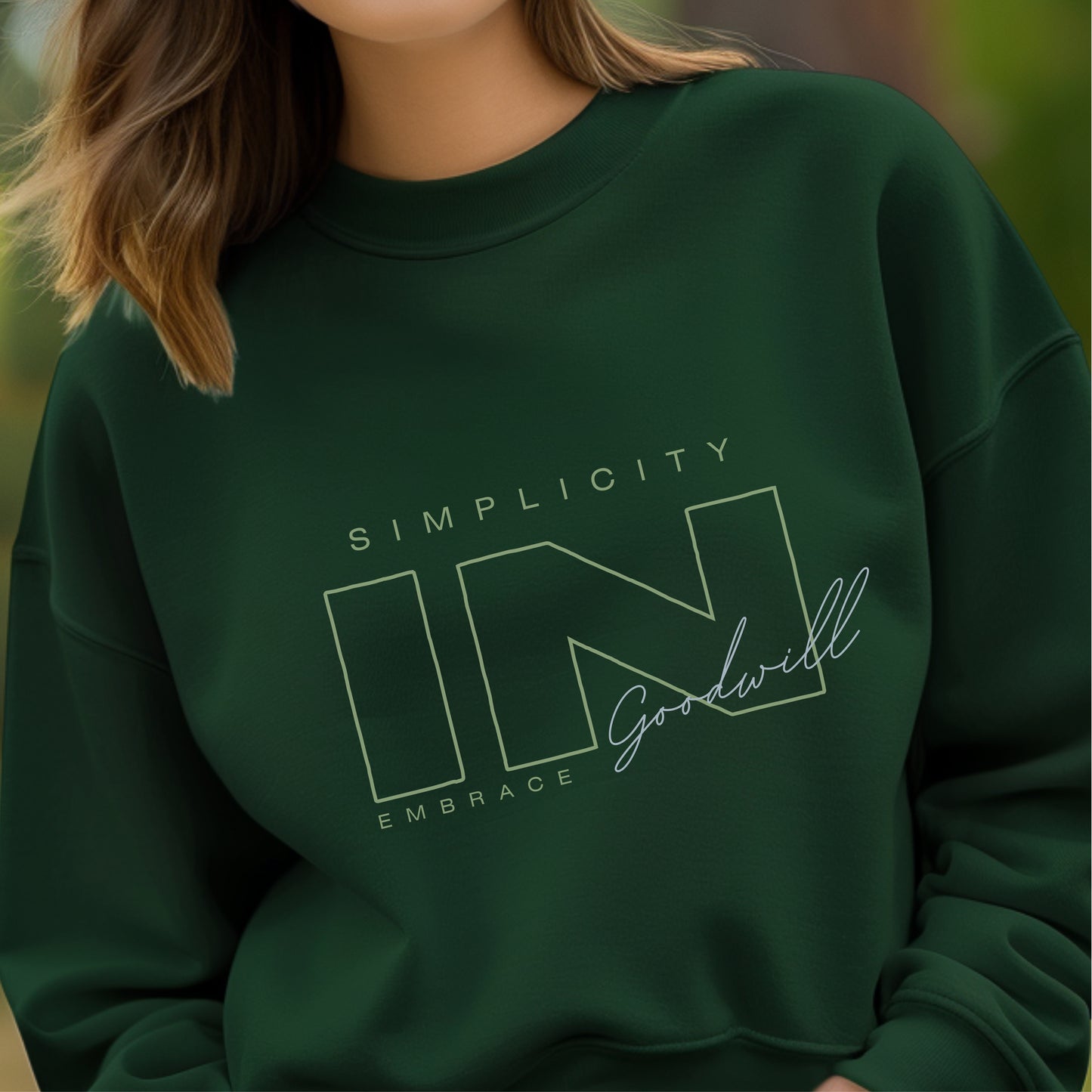 Simplicity In Goodwill Embrace - Minimalist Kindness Philosophy Statement Artwork