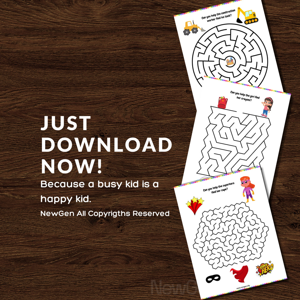 Kids Mazes Fun Printables Sheets