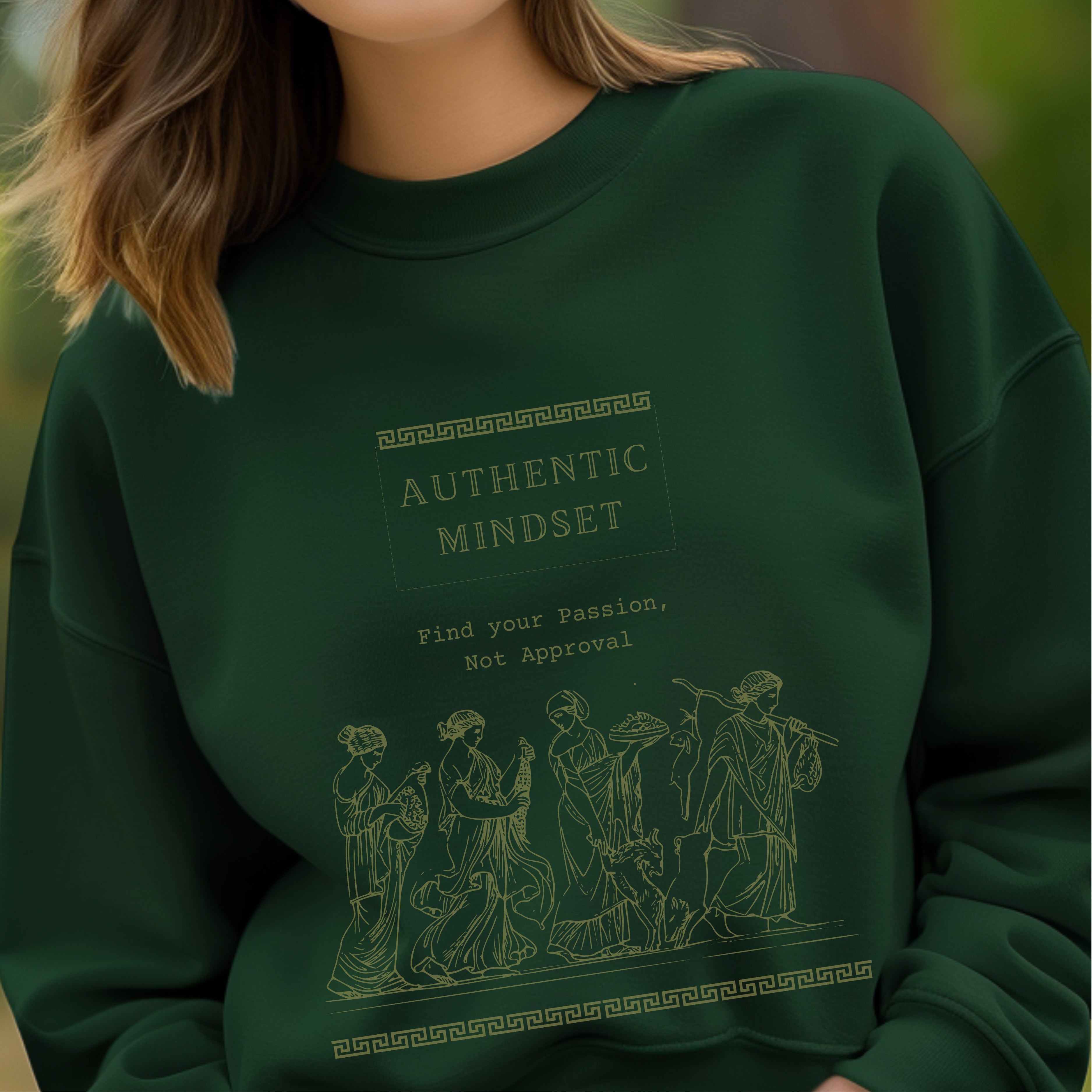 Authentic Mindset Find Your Passion Not Approval - Greek Philosophy Statement Artwork