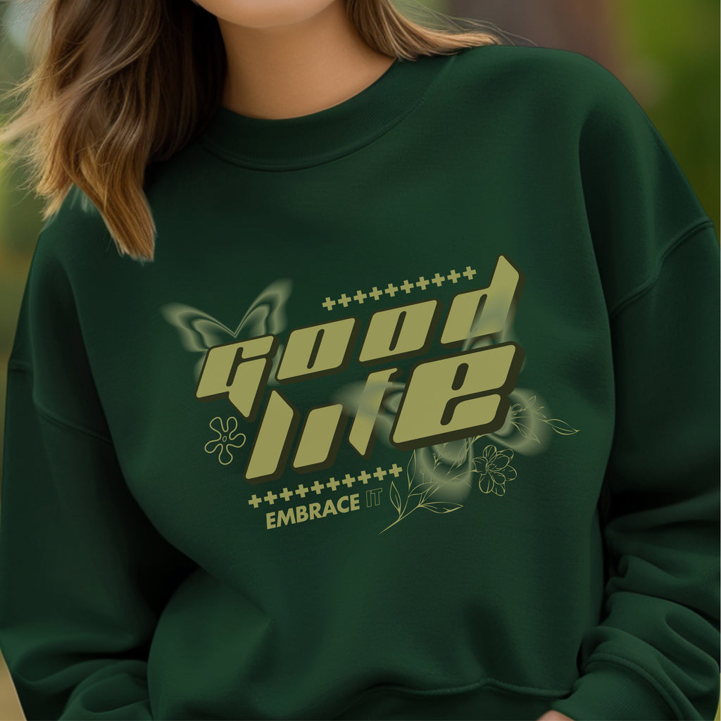 Good Life Embrace It - Y2K Bunny Aesthetic Gratitude Appreciation Statement