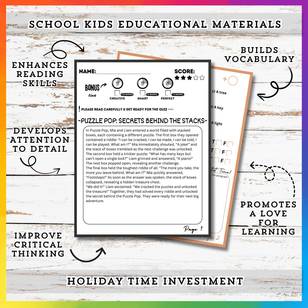 Puzzel Reading Stories