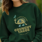 Let's Spice Up The Night - Crunchy Tacos Love & Lights Cartoon Character Fun Food Humor Artwok